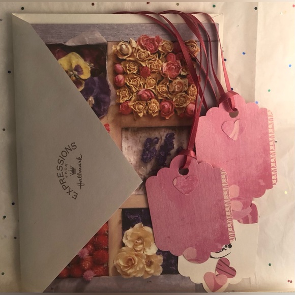 BirthdayCard, three handcrafted Gift Tags with Envelope - Picture 4 of 7